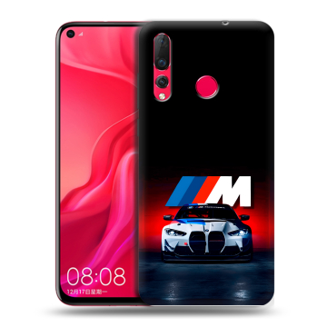 Силиконовый чехол на Huawei Nova 4 с принтом БМВ BMW