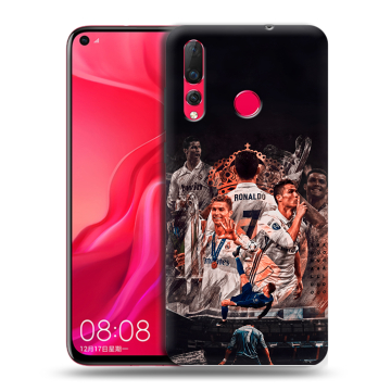 Силиконовый чехол на Huawei Nova 4 с принтом Реал Роналдо Real Ronaldo