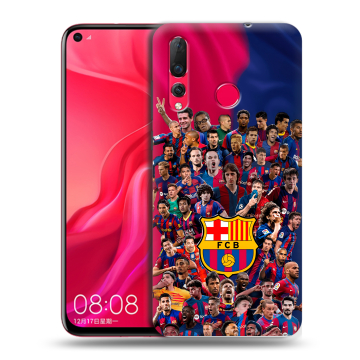 Силиконовый чехол на Huawei Nova 4 с принтом Барселона Barcelona