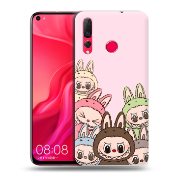 Силиконовый чехол на Huawei Nova 4 с принтом Лабубу