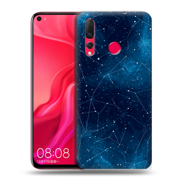 Силиконовый чехол на Huawei Nova 4 с принтом Космос звезды