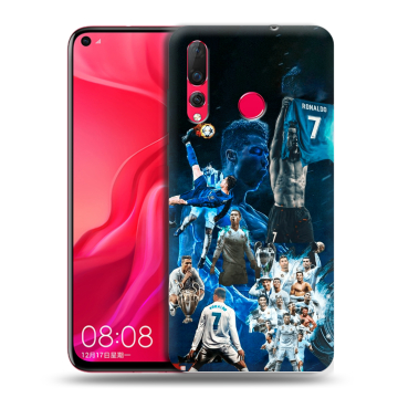 Силиконовый чехол на Huawei Nova 4 с принтом Реал Роналдо