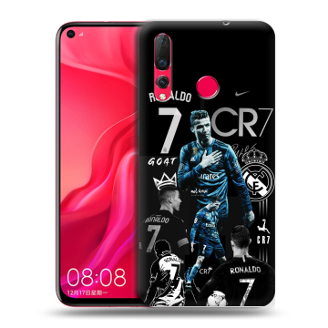 Силиконовый чехол на Huawei Nova 4 с принтом Реал Роналдо
