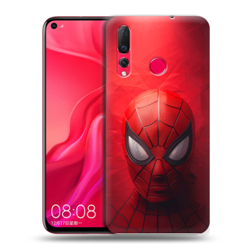 Силиконовый чехол на Huawei Nova 4 с принтом Spiderman Человек паук