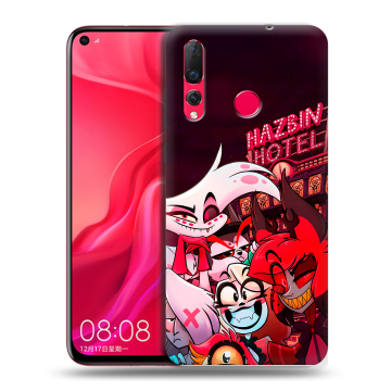 Силиконовый чехол на Huawei Nova 4 с принтом Hazbin Hotel Отель Хазбин Силиконовый чехол на Huawei Nova 4 с принтом Hazbin Hotel Отель Хазбин