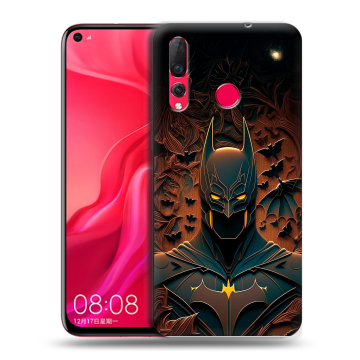 Силиконовый чехол на Huawei Nova 4 с принтом Batman Бэтмен