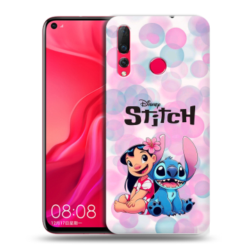 Силиконовый чехол на Huawei Nova 4 с принтом Лило и Стич