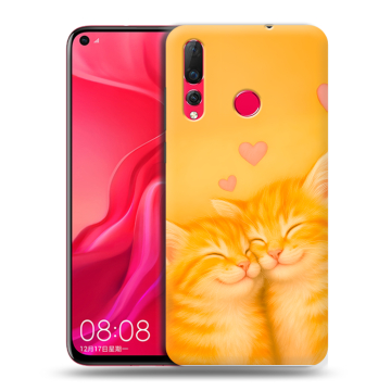 Силиконовый чехол на Huawei Nova 4 с принтом Милые котята Силиконовый чехол на Huawei Nova 4 с принтом Милые котята