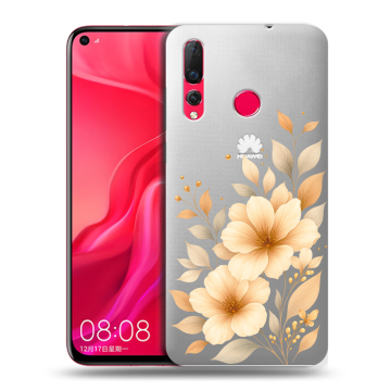 Силиконовый чехол на Huawei Nova 4 с принтом для девушки