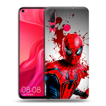 Силиконовый чехол на Huawei Nova 4 с принтом Spiderman Человек паук Силиконовый чехол на Huawei Nova 4 с принтом Spiderman Человек паук