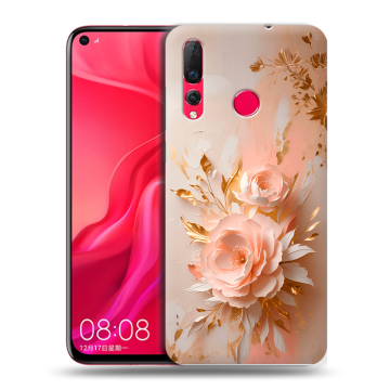 Силиконовый чехол на Huawei Nova 4 с принтом женский
