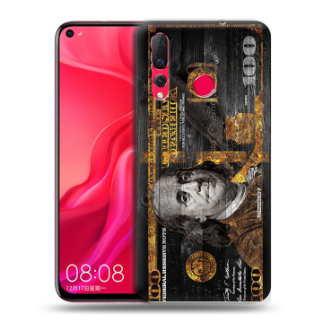 Силиконовый чехол на Huawei Nova 4 с принтом Доллар деньги Силиконовый чехол на Huawei Nova 4 с принтом Доллар деньги