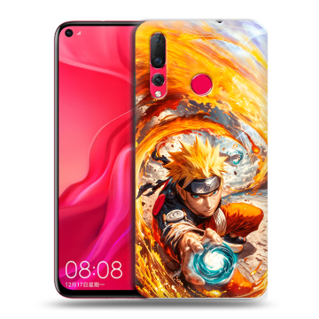Силиконовый чехол на Huawei Nova 4 с принтом Аниме Наруто Naruto