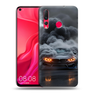 Силиконовый чехол на Huawei Nova 4 с принтом BMW БМВ