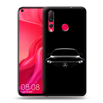 Силиконовый чехол на Huawei Nova 4 с принтом Mercedes Мерседес