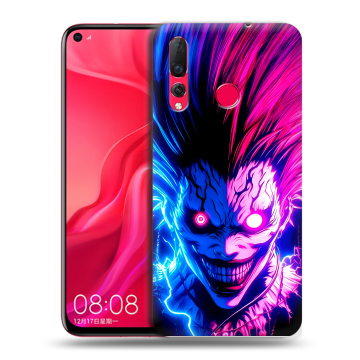 Силиконовый чехол на Huawei Nova 4 с принтом Death note Тетрадь смерти