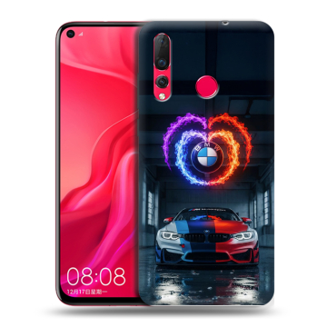 Силиконовый чехол на Huawei Nova 4 с принтом BMW БМВ Силиконовый чехол на Huawei Nova 4 с принтом BMW БМВ