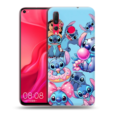 Силиконовый чехол на Huawei Nova 4 с принтом Лило и Стич