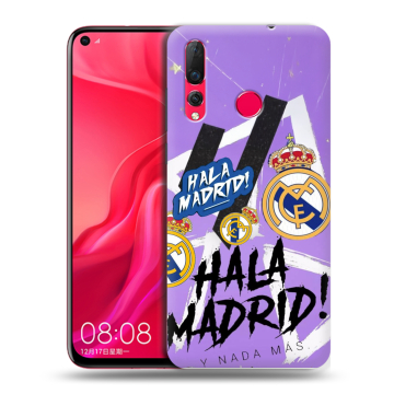 Силиконовый чехол на Huawei Nova 4 с принтом Real Madrid Реал Мадрид