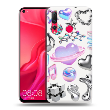 Силиконовый чехол на Huawei Nova 4 с принтом Y2K Силиконовый чехол на Huawei Nova 4 с принтом Y2K