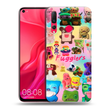 Силиконовый чехол на Huawei Nova 4 с принтом Флагер Fuggler