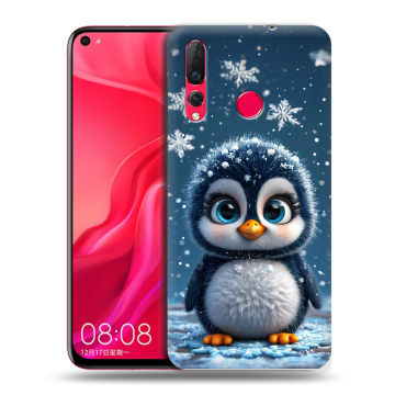 Силиконовый чехол на Huawei Nova 4 с принтом Новый год