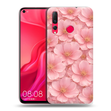 Силиконовый чехол на Huawei Nova 4 с принтом женский