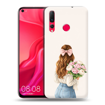 Силиконовый чехол на Huawei Nova 4 с принтом женский Силиконовый чехол на Huawei Nova 4 с принтом женский