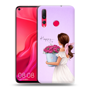 Силиконовый чехол на Huawei Nova 4 с принтом женский Силиконовый чехол на Huawei Nova 4 с принтом женский