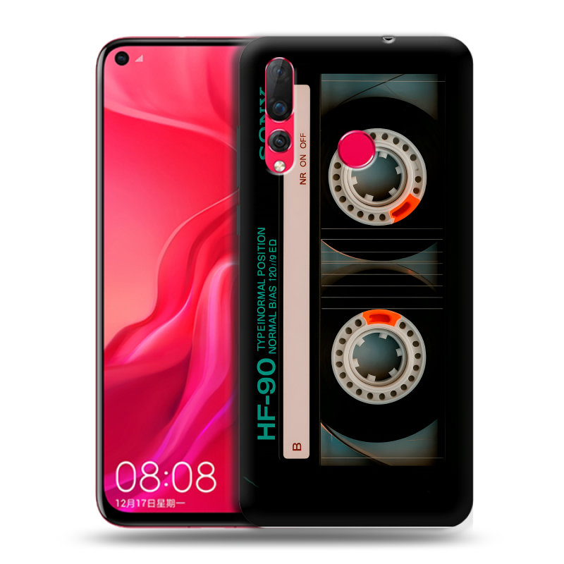 Пластиковый чехол на Huawei Nova 4 с принтом Кассета Пластиковый чехол на Huawei Nova 4 с принтом Кассета