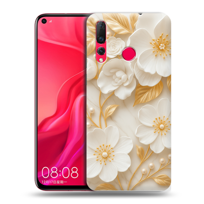Пластиковый чехол на Huawei Nova 4 с принтом Цветы Пластиковый чехол на Huawei Nova 4 с принтом Цветы
