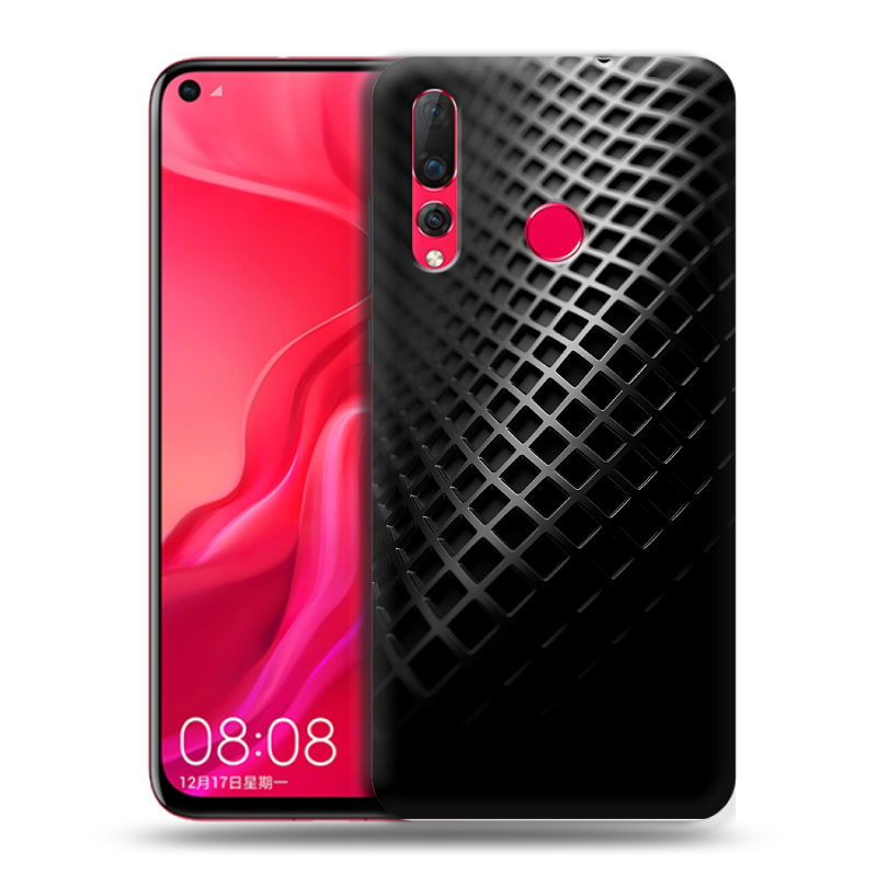 Пластиковый чехол на Huawei Nova 4 с принтом Текстура металла Пластиковый чехол на Huawei Nova 4 с принтом Текстура металла