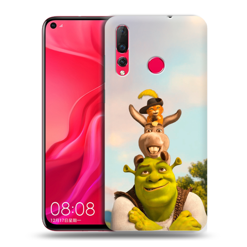 Пластиковый чехол на Huawei Nova 4 с принтом Шрек Shrek Пластиковый чехол на Huawei Nova 4 с принтом Шрек Shrek