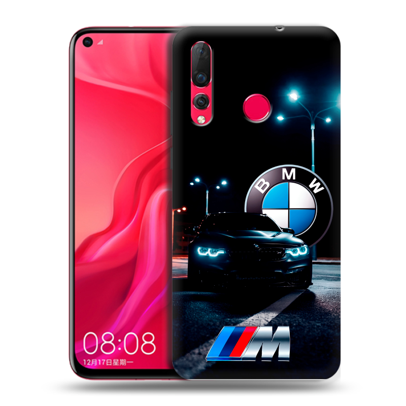 Силиконовый чехол на Huawei Nova 4 с принтом БМВ BMW Силиконовый чехол на Huawei Nova 4 с принтом БМВ BMW