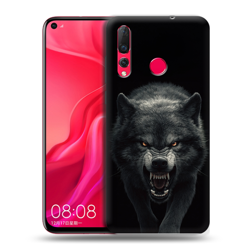 Силиконовый чехол на Huawei Nova 4 с принтом Волк Силиконовый чехол на Huawei Nova 4 с принтом Волк