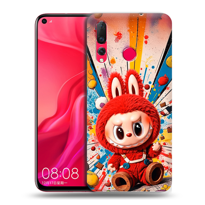Пластиковый чехол на Huawei Nova 4 с принтом Labubu Лабубу Пластиковый чехол на Huawei Nova 4 с принтом Labubu Лабубу