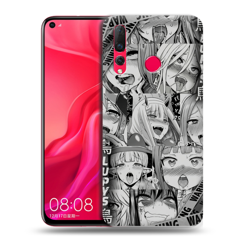 Силиконовый чехол на Huawei Nova 4 с принтом Ahegao Ахегао Аниме Силиконовый чехол на Huawei Nova 4 с принтом Ahegao Ахегао Аниме