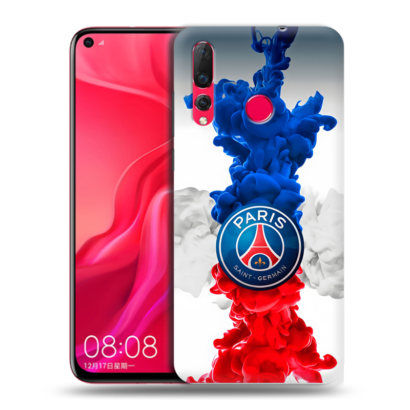 Силиконовый чехол на Huawei Nova 4 с принтом PSG ПСЖ Силиконовый чехол на Huawei Nova 4 с принтом PSG ПСЖ