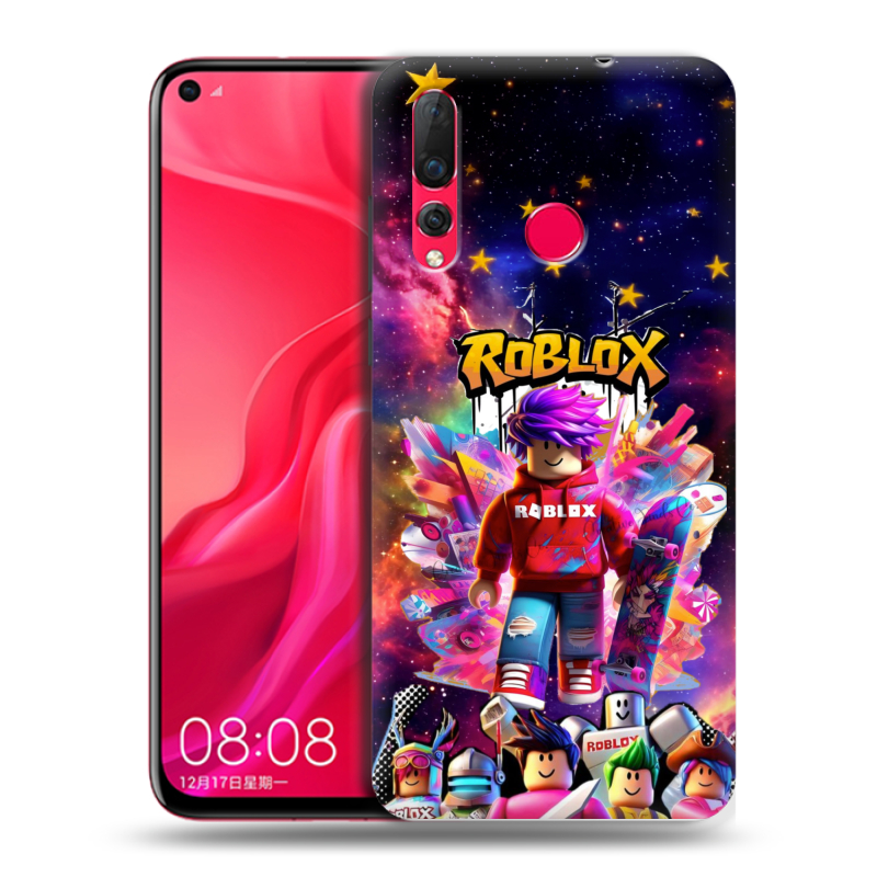 Пластиковый чехол на Huawei Nova 4 с принтом Roblox Роблокс Пластиковый чехол на Huawei Nova 4 с принтом Roblox Роблокс