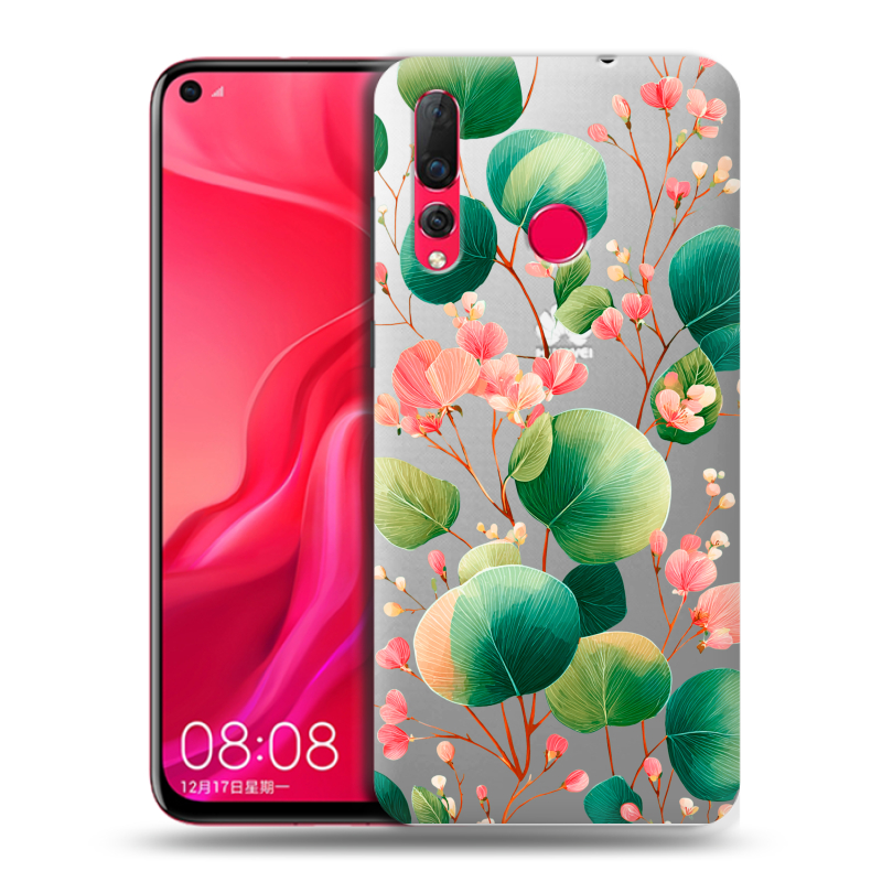 Пластиковый чехол на Huawei Nova 4 с принтом женский Пластиковый чехол на Huawei Nova 4 с принтом женский