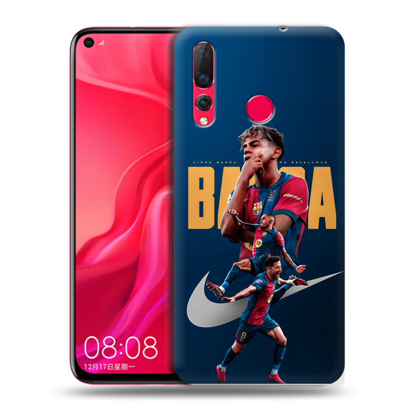 Пластиковый чехол на Huawei Nova 4 с принтом Барселона Barca Yamal Пластиковый чехол на Huawei Nova 4 с принтом Барселона Barca Yamal