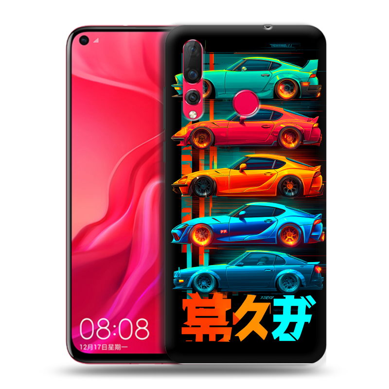 Пластиковый чехол на Huawei Nova 4 с принтом машины тачки Пластиковый чехол на Huawei Nova 4 с принтом машины тачки