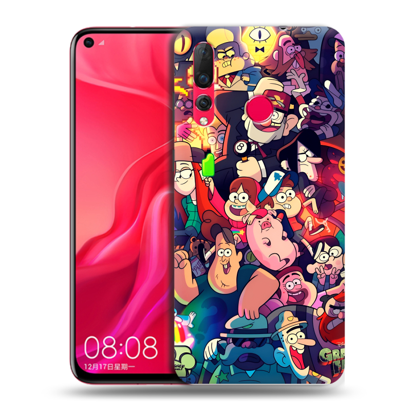 Силиконовый чехол на Huawei Nova 4 с принтом Gravity Falls Гравити Фолз Силиконовый чехол на Huawei Nova 4 с принтом Gravity Falls Гравити Фолз