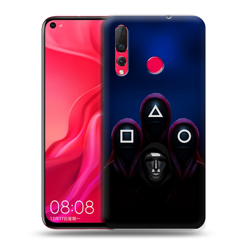Пластиковый чехол на Huawei Nova 4 с принтом Игра Кальмара Пластиковый чехол на Huawei Nova 4 с принтом Игра Кальмара