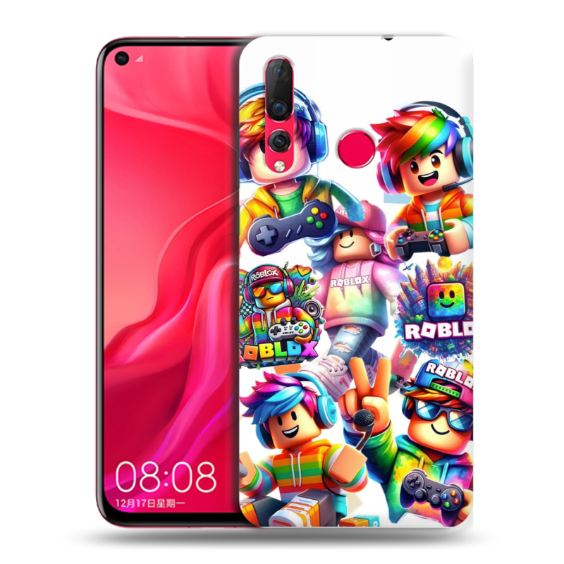 Пластиковый чехол на Huawei Nova 4 с принтом Roblox Роблокс Пластиковый чехол на Huawei Nova 4 с принтом Roblox Роблокс
