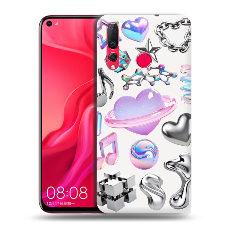 Силиконовый чехол на Huawei Nova 4 с принтом Y2K Силиконовый чехол на Huawei Nova 4 с принтом Y2K