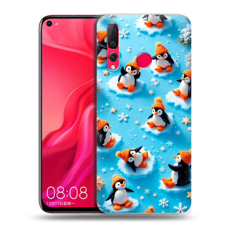 Пластиковый чехол на Huawei Nova 4 с принтом Новый год Пластиковый чехол на Huawei Nova 4 с принтом Новый год