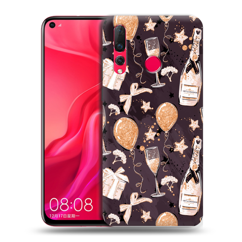 Пластиковый чехол на Huawei Nova 4 с принтом Новый год Пластиковый чехол на Huawei Nova 4 с принтом Новый год