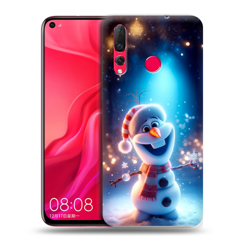 Пластиковый чехол на Huawei Nova 4 с принтом Новый год Пластиковый чехол на Huawei Nova 4 с принтом Новый год