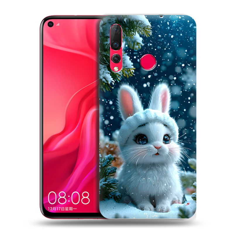 Силиконовый чехол на Huawei Nova 4 с принтом Новый год Силиконовый чехол на Huawei Nova 4 с принтом Новый год